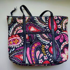 Vera Bradley Purse Tote Painted Paisley Retired Pattern